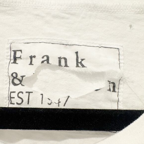 Frank & Eileen Crew Neck Aiden Vintage Muscle Tee Cap Sleeve White Size M NWOT - Picture 10 of 12